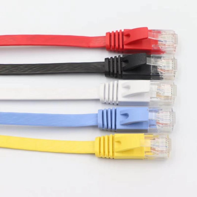 ETL DELTA UL Cat5e Cat6 Rj45 Flat Cable Rohs 35M Ethernet Network Cable