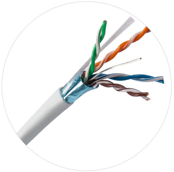 100MHz FTP UTP Network Patch Cords 4pr 24awg Cat5e LDPE LSZH LSOH Jacket