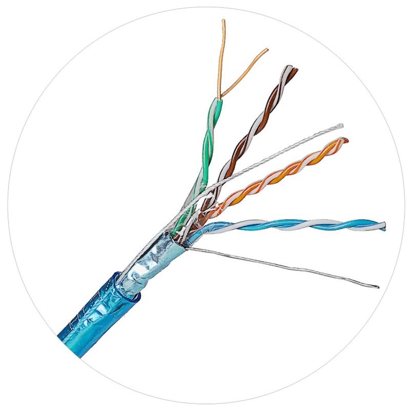 100MHz FTP UTP Network Patch Cords 4pr 24awg Cat5e LDPE LSZH LSOH Jacket