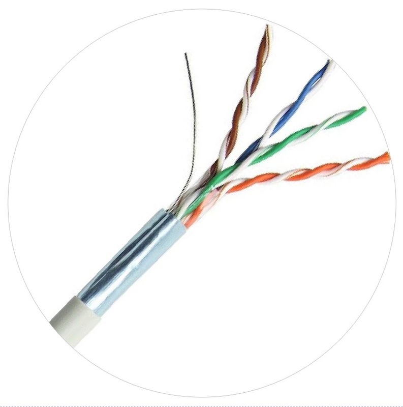 100MHz FTP UTP Network Patch Cords 4pr 24awg Cat5e LDPE LSZH LSOH Jacket