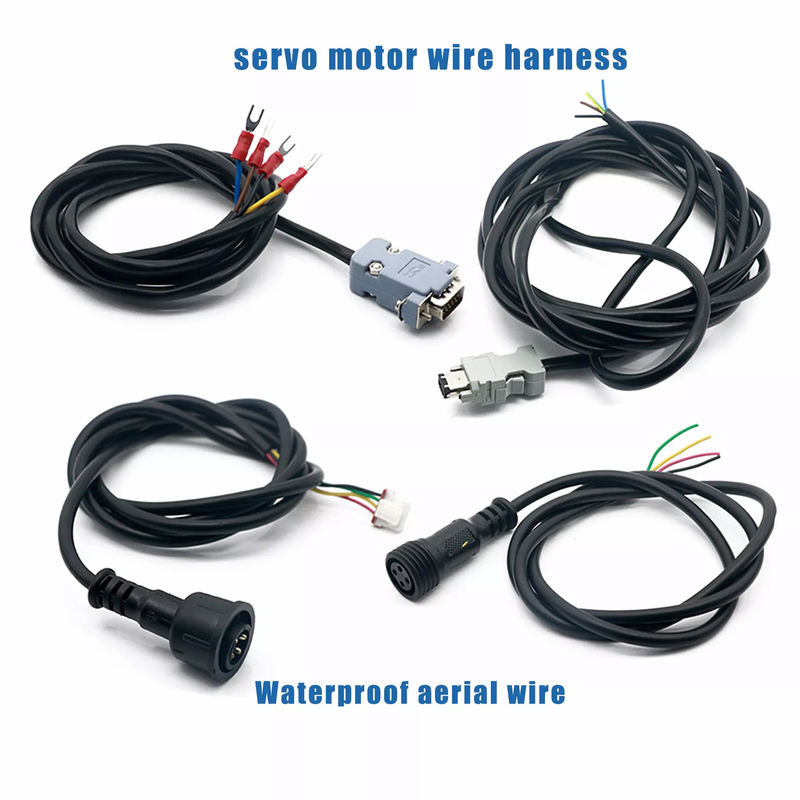 Nickel Plating Robot Wiring Harness M12 4 Pin Waterproof Cable Connector Cable OEM