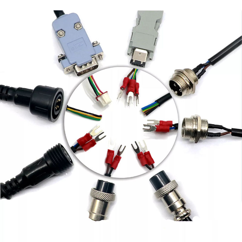 Nickel Plating Robot Wiring Harness M12 4 Pin Waterproof Cable Connector Cable OEM