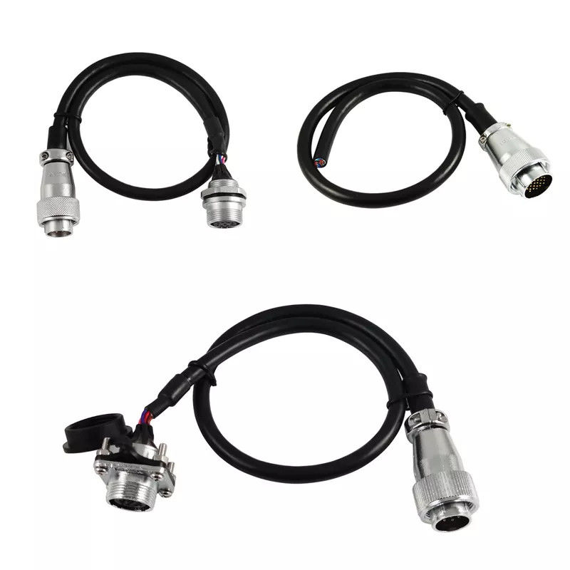 M8 M12 3 Pin 3 Core Robot Wiring Harness Male Female Connector Cable IP65