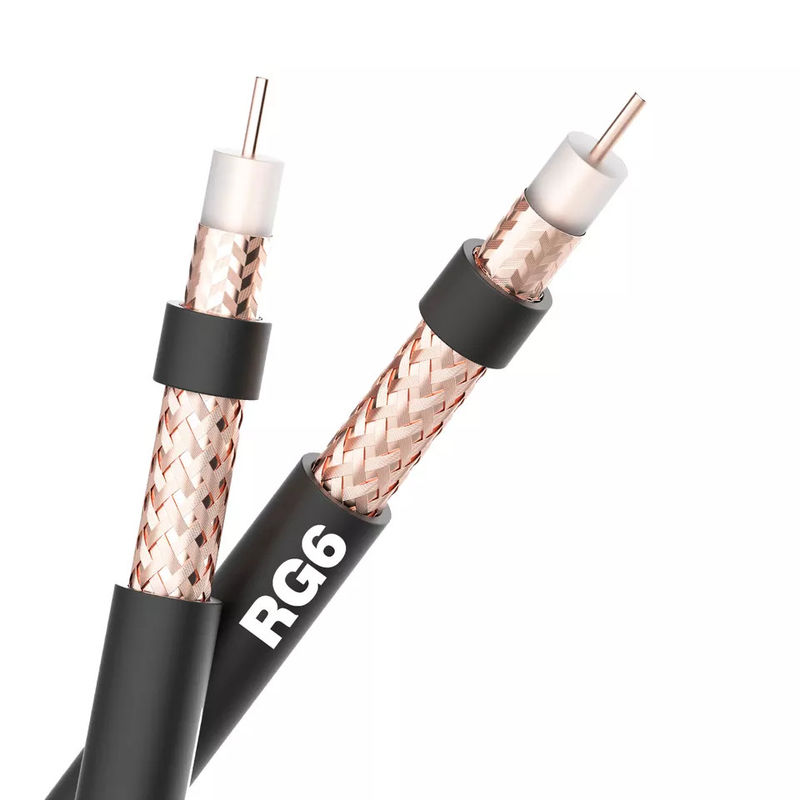 50 Ohm Solid Bare Copper Rg6 Coaxial Cable 1000 Ft For Satellite Receiver