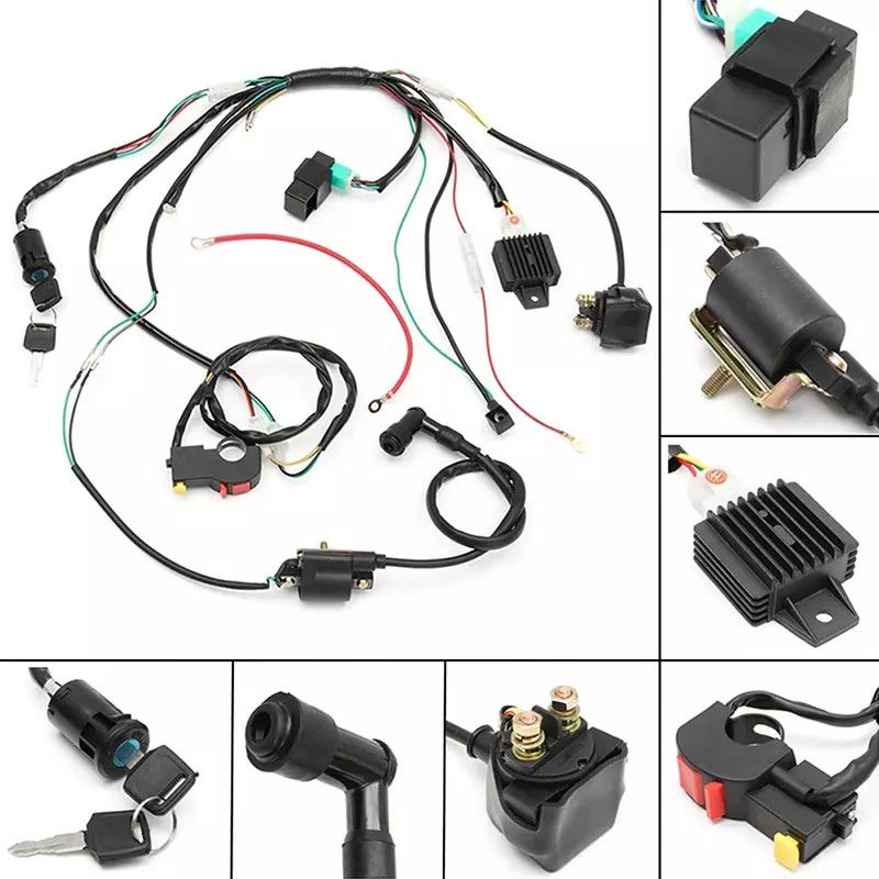 PVC 50 Cores TE Molex Truck Automotive Wire Harness Silver Plated