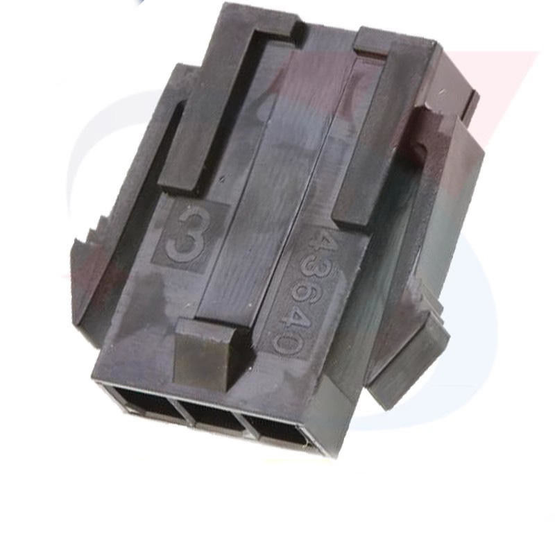 Molex 43640-0300 Micro-Fit 3.0 Plug Housing Single Row 3 pin Panel Mount Ears Low-Halogen for Industrial Control Us