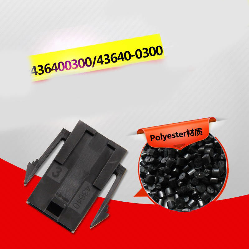 Molex 43640-0300 Micro-Fit 3.0 Plug Housing Single Row 3 pin Panel Mount Ears Low-Halogen for Industrial Control Us