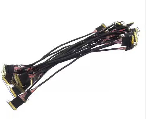 40 Pin 30 Pin EDP Cable I-pex Connector Custom Lvds Cables Assemblies For Lcd Panel Laptop Screen