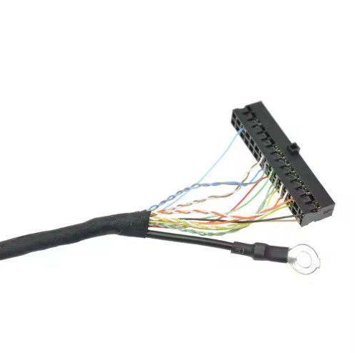 Custom IPEX-20445-050E 50 Pin Micro Coax LVDS Cable for 7