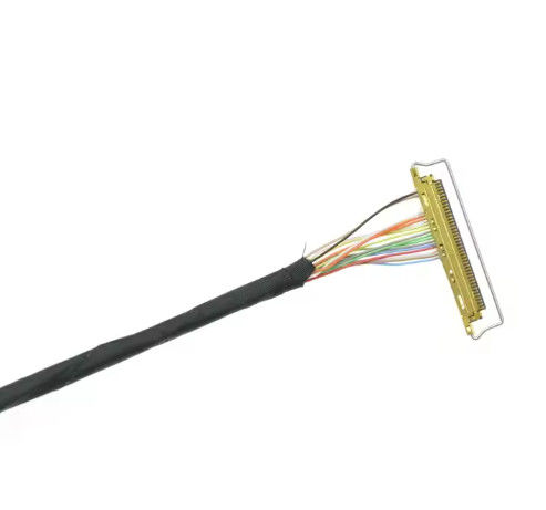 Custom IPEX-20445-050E 50 Pin Micro Coax LVDS Cable for 7