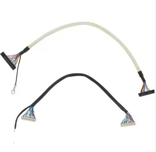 Micro Coax Lvds Cable 20 30 40 Pin Custom Lcd Screen Micro Coaxial Lvds Ipex Display Cable for Lcd Panel