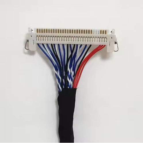 100% Test 1.25mm 2.0mm Pitch 20 30 40 Pin Connector LVDS Shielded Wire LCD Display Cable Assembly