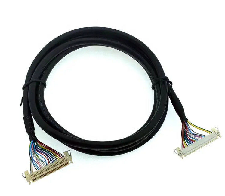1.25mm 2.0mm Pitch 20 30 40 Pin Connector LVDS Shielded Wire LCD Display Cable Assembly