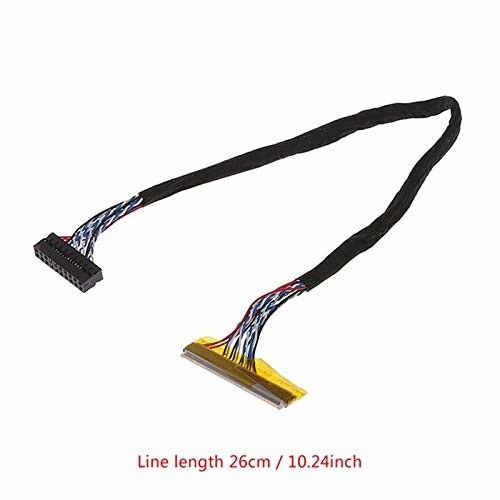 Black LVDS Cable AWG26-28 Wire Gauge 105C Rated Temperature for Performance