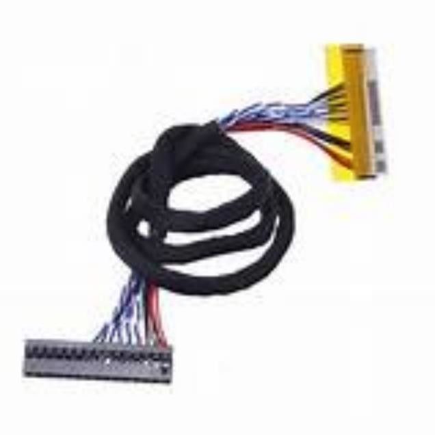 Copper Conductor Material Low-Voltage Display Serial Cable with Dielectric Strength ≥1000V/min and LVDS Connector Type