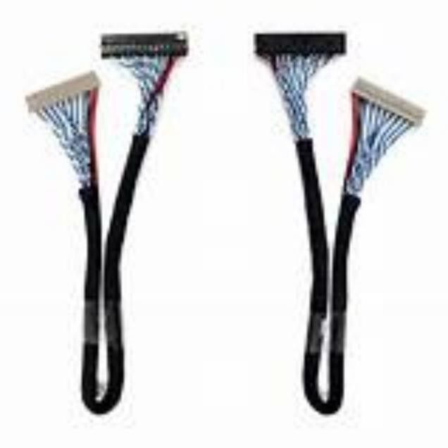 Stable Signal Transmission lvds cable assembly Low-Voltage Display Serial Cable with 105C Rated Temperature