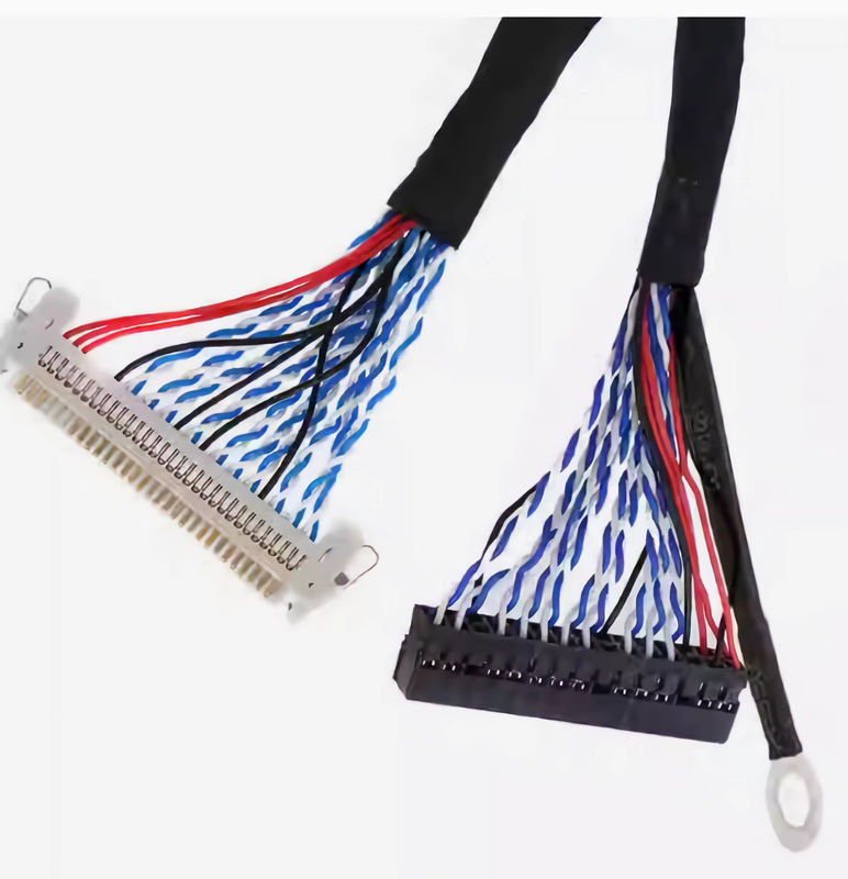 105C Black LVDS Cable with AWG26-28 Wire Gauge and UL VW-1 Flammability