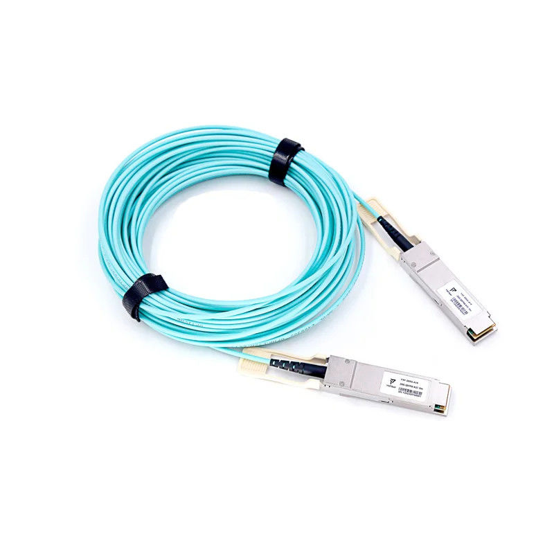 Cable Assembly QSFP-40G 100G 200G  1m 2m 3m 5m 10m  OM2 OM3 OM4 AOC Active Optical  Custom Cable  QSFP+ QSFP28 QSFP56 QSFP-DD