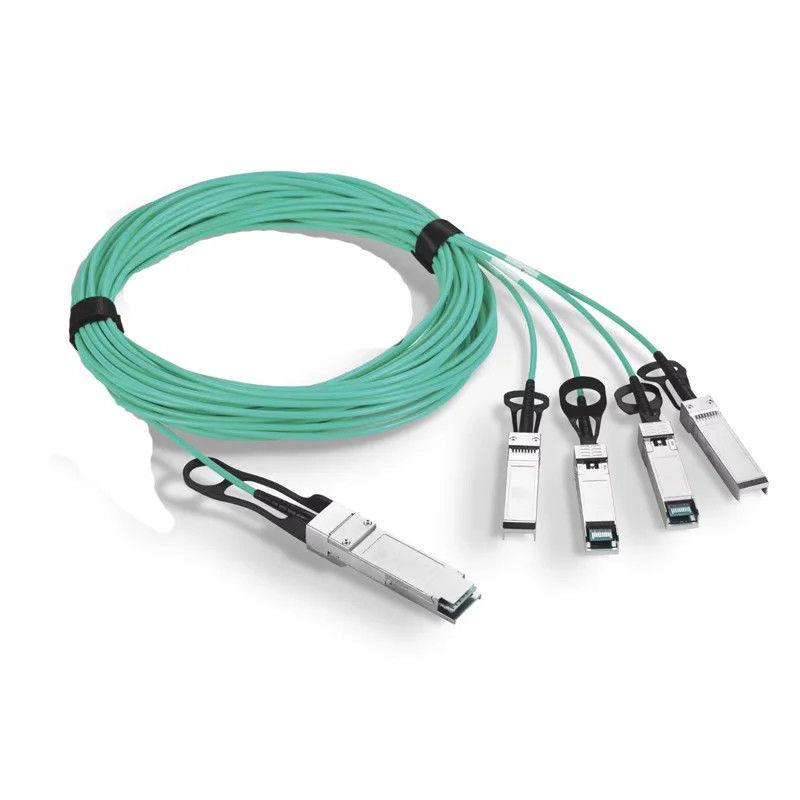 Cable Assembly QSFP-40G 100G 200G  1m 2m 3m 5m 10m  OM2 OM3 OM4 AOC Active Optical  Custom Cable  QSFP+ QSFP28 QSFP56 QSFP-DD