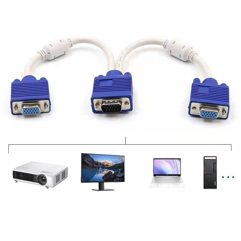 Custom Cable VGA HD Cable Assembly For Computer Host To Monitor Or Projector Connection Supplied By Wire Harness Manufacturers