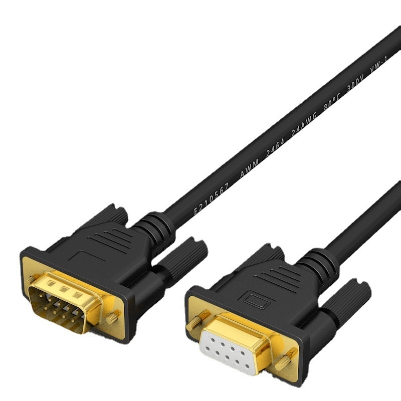 Custom Cable DB9 RS232 Male To Male And Female Cross Serial Connection Cable Assembly Designed For Reliable Industrial Equipment Use