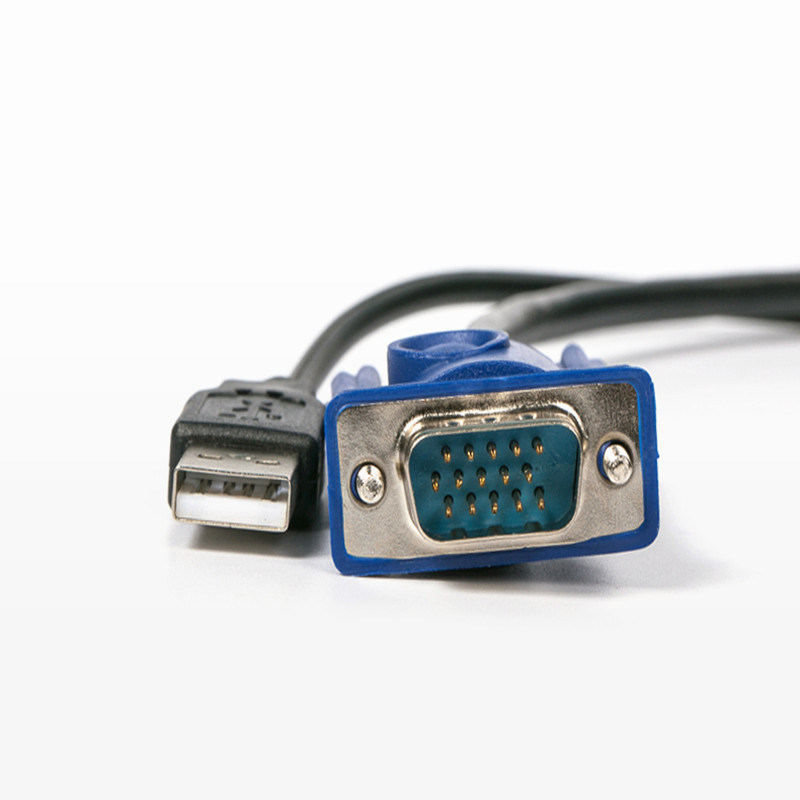 Custom Cable Wholesale 3+2 15 Pin Male To Male Vga Cable 3+2 Vga To Vag Cable With Blue Plug Wire Harness Manufacturers