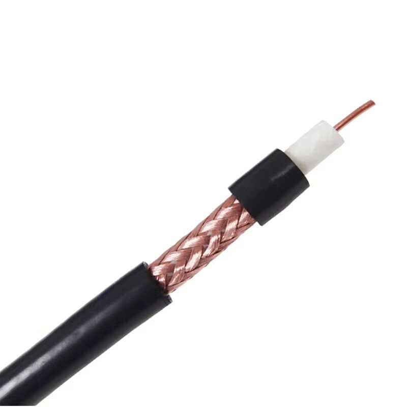 OFC Copper Coaxial Cable – Triple Shielded with Heavy Copper Braid, Professional Grade Low-Attenuation Coax