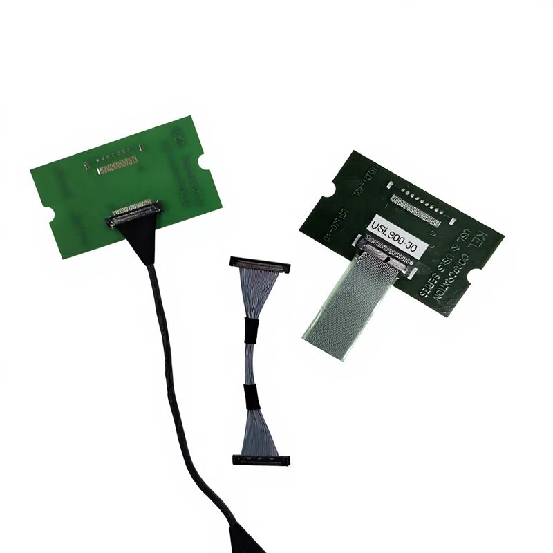 USLS20-30-010-B 30 Pin Micro Coax LVDS Cable for High-Speed Transmission with 0.4mm Pitch Custom Assembly