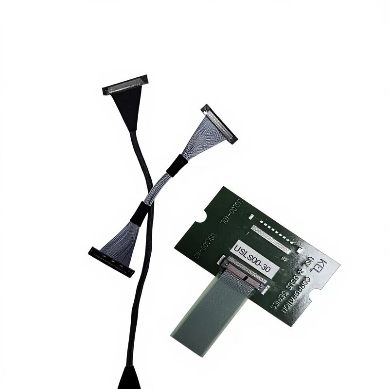 USLS20-30-010-B 30 Pin Micro Coax LVDS Cable for High-Speed Transmission with 0.4mm Pitch Custom Assembly