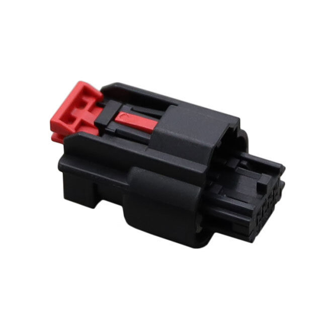 Molex 34967-4021 4-Pin Black Automotive Connector Housing with Red Locking Clip, Original Molex Connector
