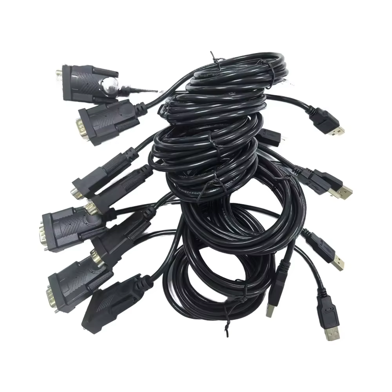 Custom Cable Full Copper DB9 DB15 DB25 Cable 2x15 Pins Serial and Parallel Connection Cable Male to Male  for  Data Transfer