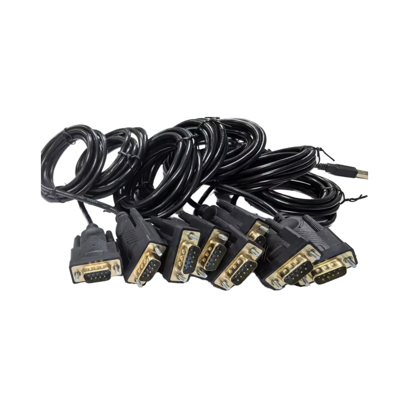 DB9 D-SUB 9-Pin Male-Female VGA Coaxial Cable Assembly 0-180 Miniature PVC Jacket Monitor Speaker Microphone DVD Player 4K