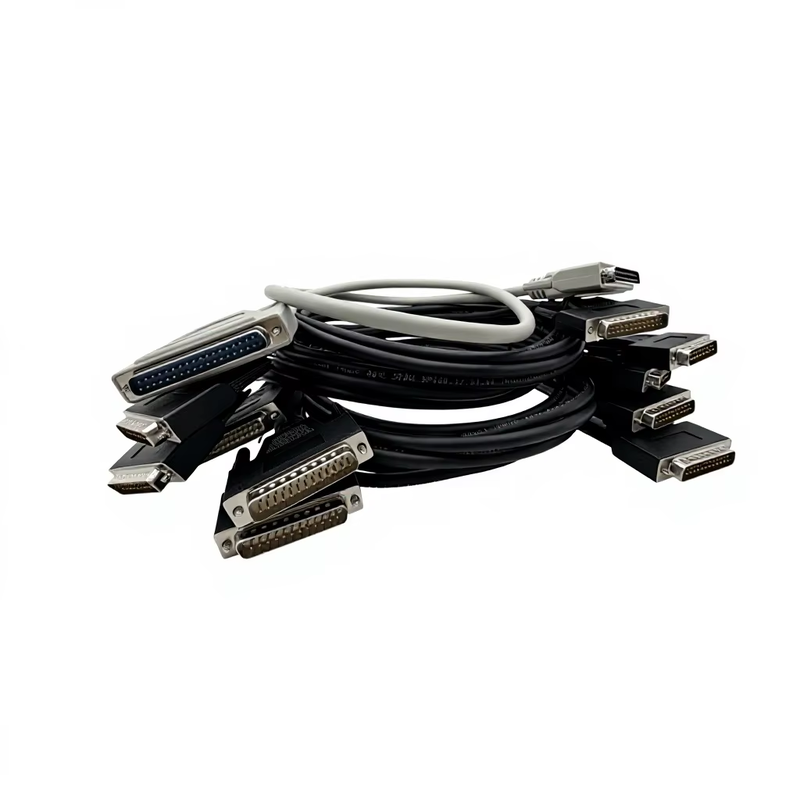 Custom Cable Full Copper DB9 DB15 DB25 Cable 2x15 Pins Serial and Parallel Connection Cable Male to Male  for  Data Transfer