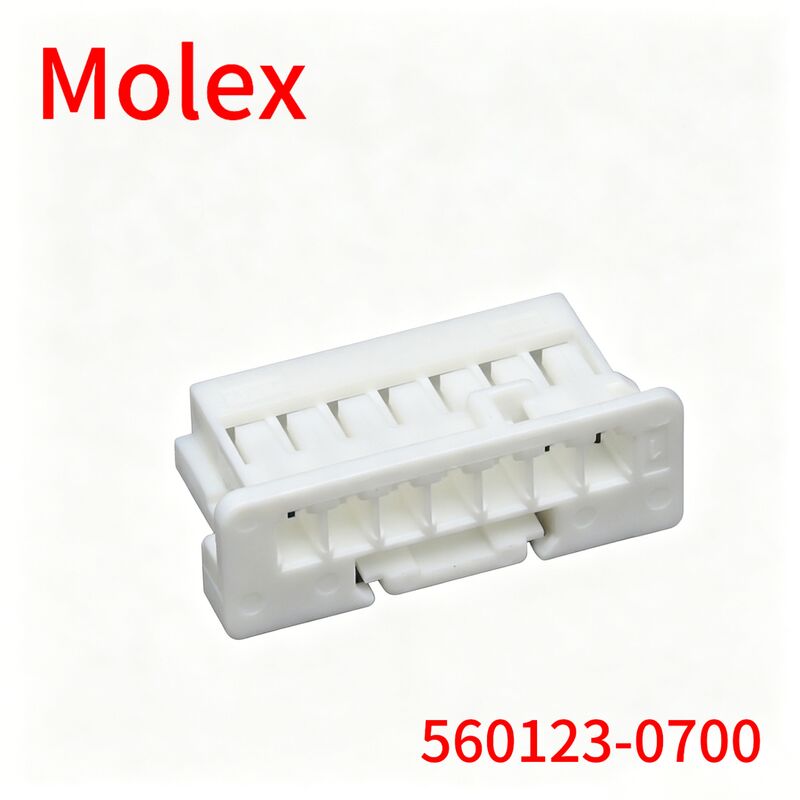 Molex 560123-0700 2.00mm Pitch Wire-to-Board Connector Housing, 7 Circuits, White PBT