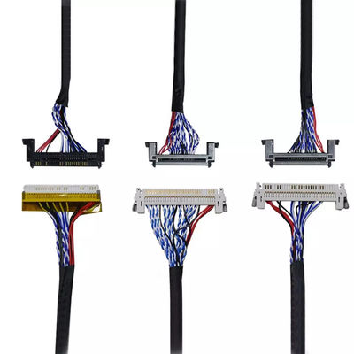 OEM ODM ROHS 0.4mm Pitch LVDS Cable 30 Pin 40 Pin 50 Pin