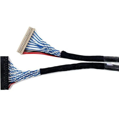 1.25mm 2.0mm Pitch 20 30 40 Pin Connector LVDS Shielded Wire LCD Display Cable Assembly