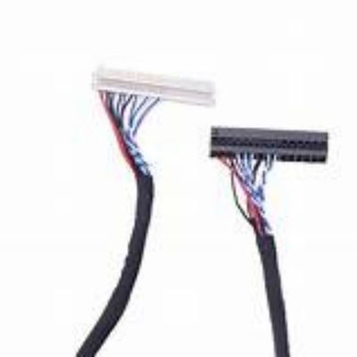 Dielectric Strength ≥1000V/min LVDS Cable Black Flammability Rating UL VW-1