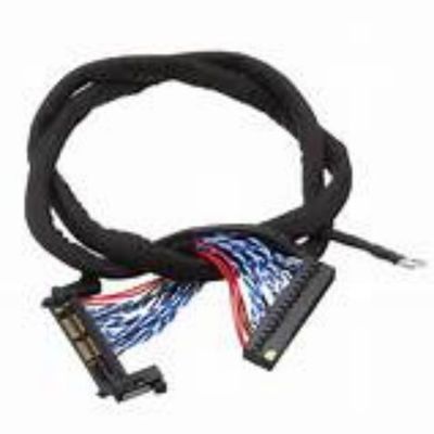 Black LVDS Cable with Dielectric Strength of ≥1000V/min and Copper Conductor Material