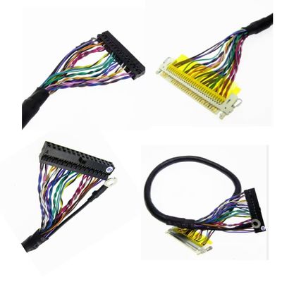 Lvds Harness 30 Pin Connector Cable Assembly Manufacture with AWG26-28 Wire Gauge UL VW-1 Jacket