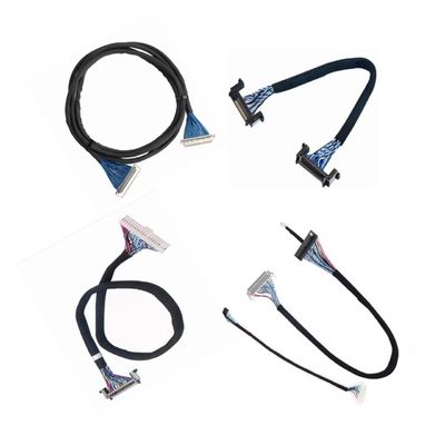 AWG26-28 Wire Gauge 105C Rated Temperature LVDS Serial Cable with Low-Voltage Display Compatibility