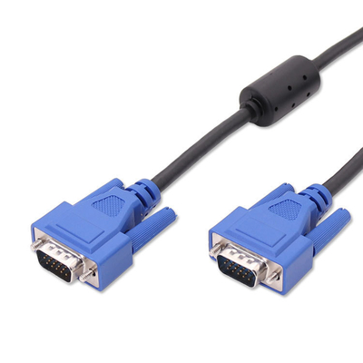 Custom Cable Design  Male-To-Male Power Cable With Dual Ferrite Cores, Projector Display HD Adapter Data Cable, Computer VGA Connection Cablewire Harness Manufacturer