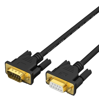 RS232 DB9 Interface Extension And Crossover Cable Assembly With Secure Signal Transfer Developed By Professional Wire Harness Manufacturers
