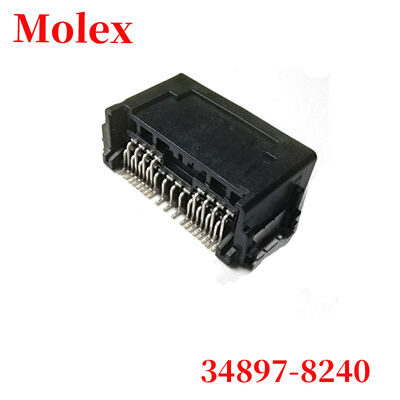 MOLEX 34897-8240 Mini50 Series 24 Circuit Dual Row Right Angle SMT Wire to Board Connector Original