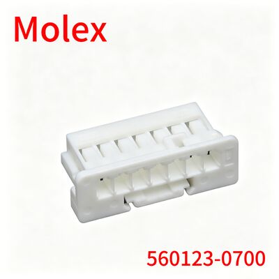 Molex 560123-0700 2.00mm Pitch Wire-to-Board Connector Housing, 7 Circuits, White PBT