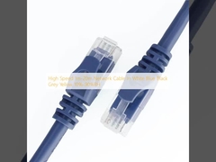 High Speed 1m-20m Network Cable In White Blue Black Grey Yellow 10%-90%RH