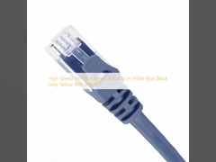 High Speed 1m-20m Network Cable In White Blue Black Grey Yellow 10%-90%RH