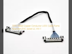 300V Rated Copper Conductor LVDS Cable Flame Retardant PVC Jacket UL VW-1