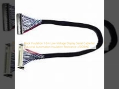 Black Insulation 1-5m Low-Voltage Display Serial Cable for Industrial Automation Insulation Resistance ≥1000MΩ