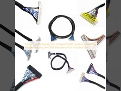 Custom Cable Design For Compact LVDS Systems, Featuring Flexible Routing And EMI Resistance For Industrial Use
