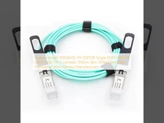 Custom length 100GBASE-FR QSFP28 Single QSFP-40G-FR QSFP-100G-FR-S  Lambda 1310nm 2km DOM Fiber Optic Transceiver Wire Harness Manufacturers